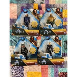 Spin Master (Set of 4) DC Aquaman & The Lost Kingdom Aquaman 4"Stealth-Orm-Manta
